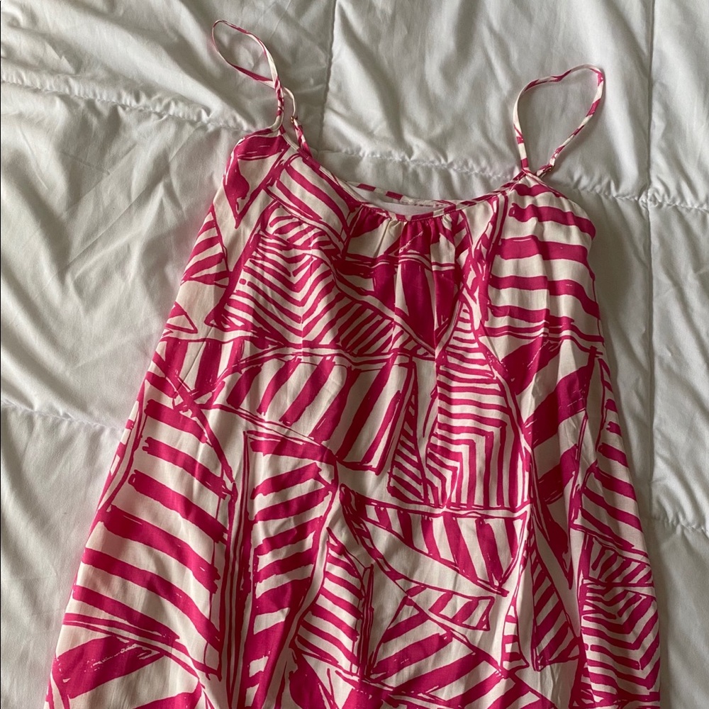Lilly Pulitzer Pink Yacht Sea Trapeze Dress